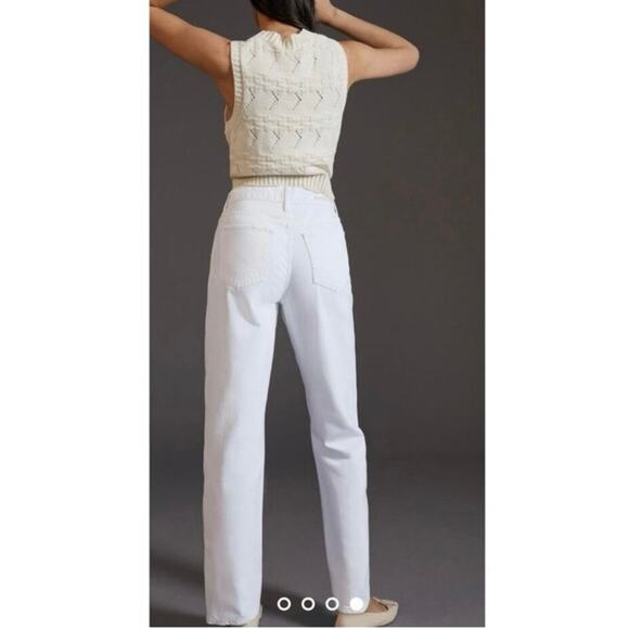 Favorite Daughter The Tommy Mid Rise Boyfriend Jean Size 31‎ White Anthropologie - Picture 2 of 16